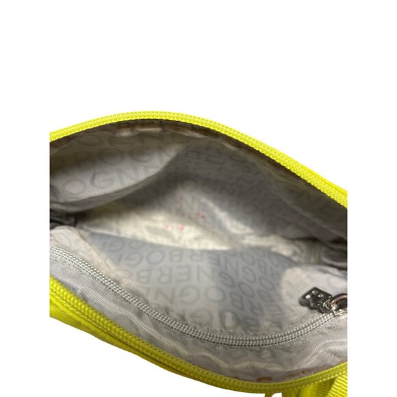 Müller & Meirer Yellow Nylon Crossbody Bag W/ Adjustable Strap & Zipper Pockets - Picture 3 of 9